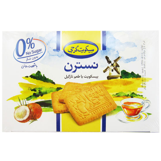 تصویر از بیسکوییت گرجی نسترن نارگیلی 400گ