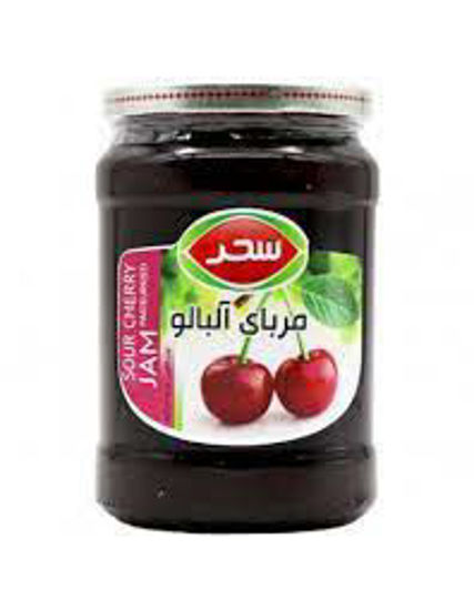 تصویر از سحر مربای آلبالو شیشه 820گ