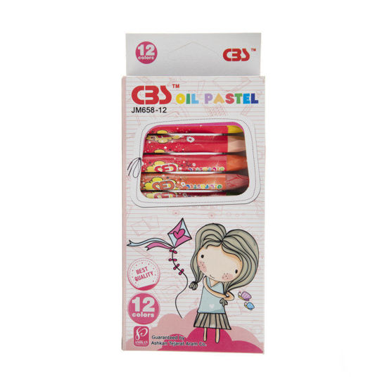 تصویر از بیب مدادشمعی 12رنگ