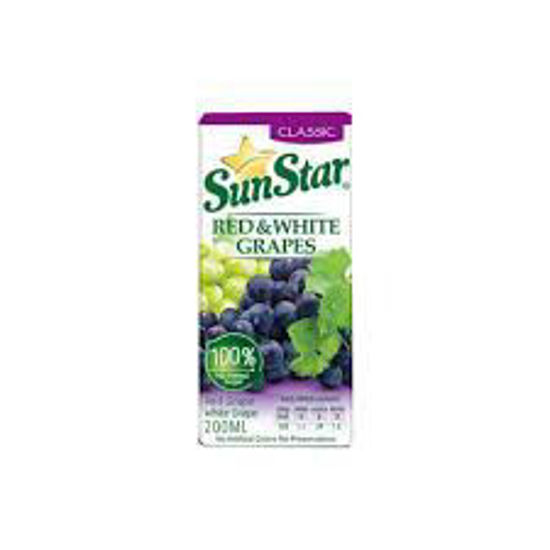تصویر از سان استار آب انگور قرمز و سفید 200م