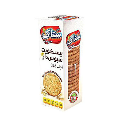 تصویر از ستاک بیسکوییت سبوس دار چند غله400گ