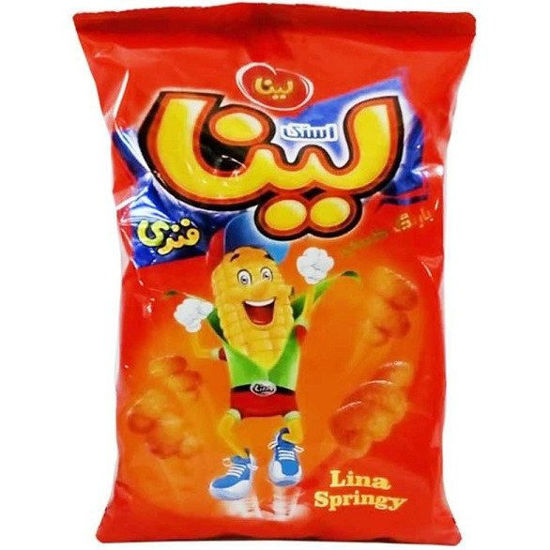 تصویر از لینا اسنک فنری پنیری 80گ