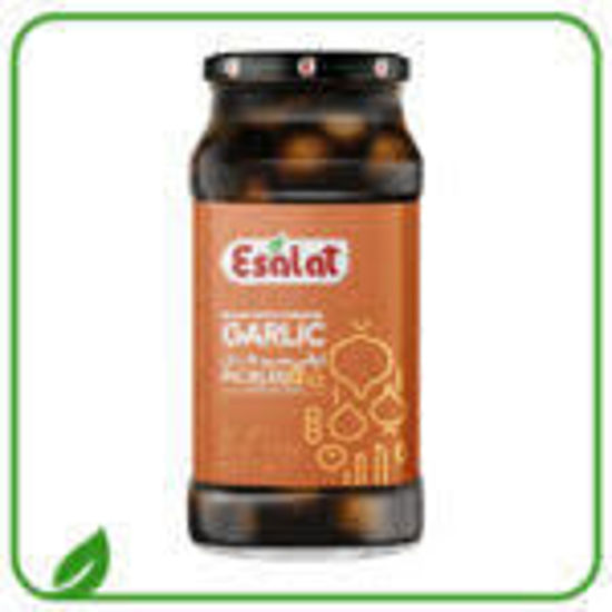 تصویر از اصالت ترشی سیر گل کاراملی  شیشه 600 گ