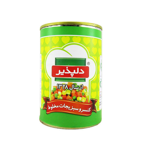 تصویر از دلپذیر کنسرو سبزیجات مخلوط قوطی 420گ