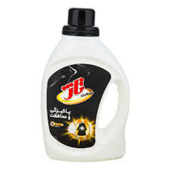 تصویر از تاژ مایع ماشین لباسشویی مشکی و تیره 1ل