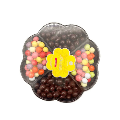 تصویر از آچاچی دراژه مغزدار کاکائو گل دو رنگ کریستال 320گ