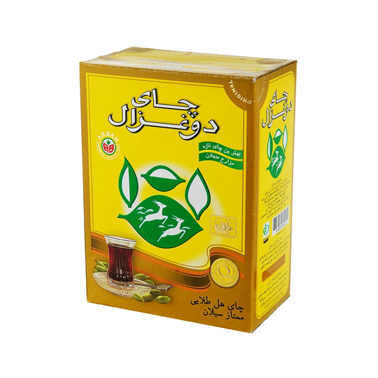 تصویر از دو غزال چای با طعم هل 250گ