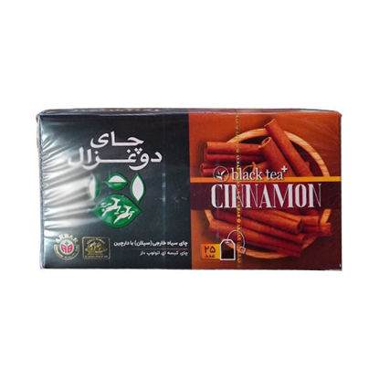 تصویر از دو غزال چای کیسه ای دارچینی 25ع