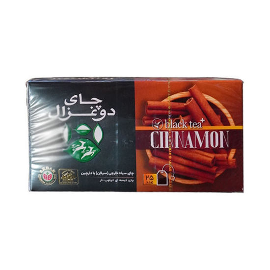 تصویر از دو غزال چای کیسه ای دارچینی 25ع