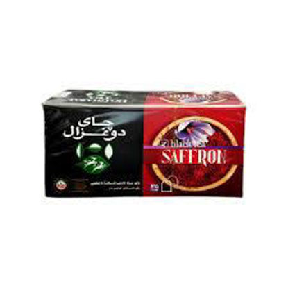 تصویر از دو غزال چای کیسه ای زعفرانی 25ع