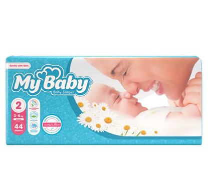 تصویر از مای بیبی پوشک باعصاره بابونه 44ع سایز 2