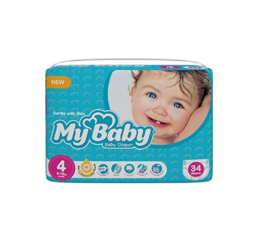 تصویر از مای بیبی پوشک با عصاره بابونه 34ع سایز4