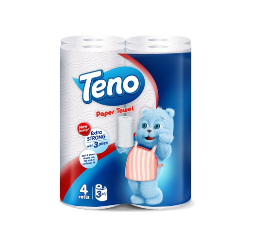 تصویر از تنو دستمال حوله کاغذی 4رول 3لا