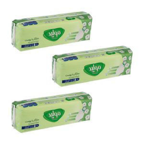 تصویر از مولپد نوار بهداشتی کلاسیک پنبه ای خیلی بزرگ 10ع