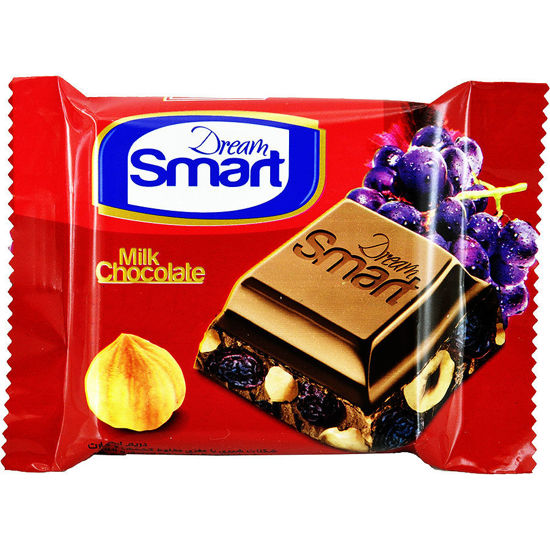 تصویر از ش ع دریم اسمارت شکلات فندق و کشمش 50گ