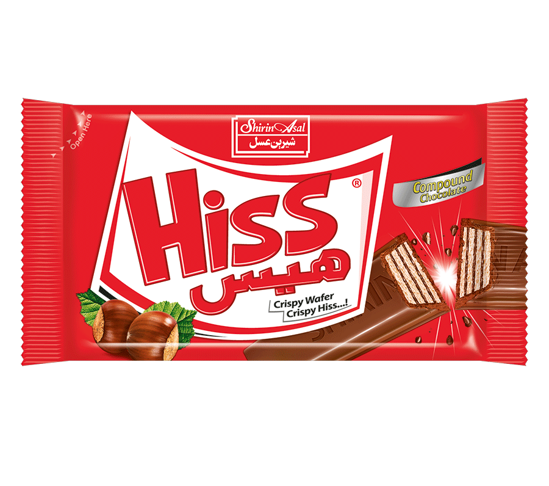 تصویر از ش ع هیس شکلات کاکائویی بامغزی ویفر 40گ