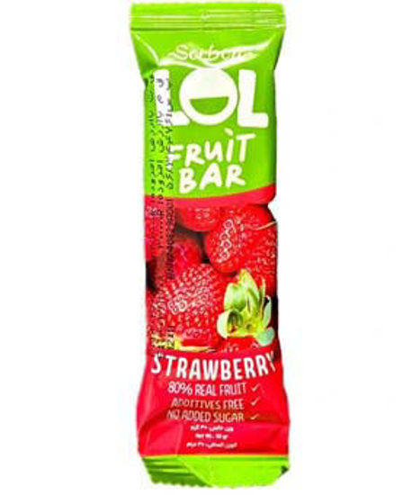 تصویر از کاله سوربن بارفشرده میوه با طعم توت فرنگی