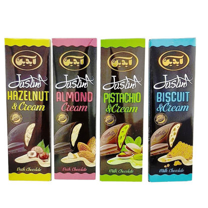 تصویر از آیدین جاستینا شکلات طعم دار تخته ای 100گ