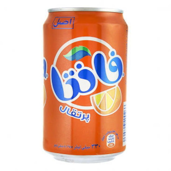 تصویر از فانتا نوشابه قوطی پرتقالی 330 م