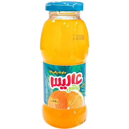 تصویر از عالیس آبمیوه پرتقال شیشه ای 200 م