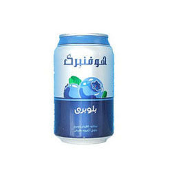 تصویر از هوفنبرگ نوشابه بلوبری گازدار قوطی 330م