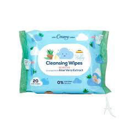 تصویر از کانواس دستمال مرطوب کودک 20برگ