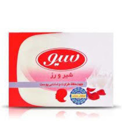 تصویر از سیو صابون شیر و رز 125گ