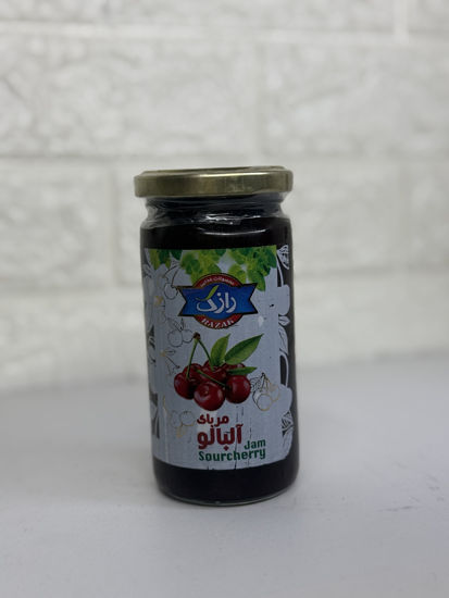 تصویر از رازک مربا آلبالو شیشه ای300گ